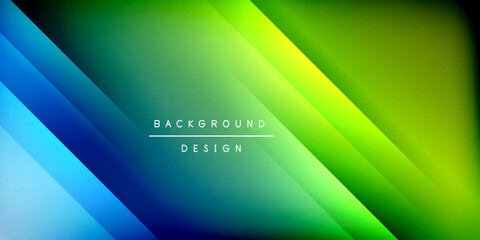 Poster - Dynamic shadow lines geometric shapes