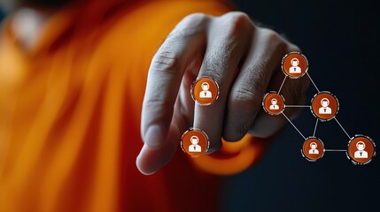 Poster - Connecting People Through Digital Networks Modern Technology and Communication