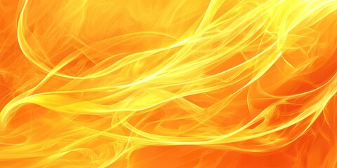 Poster - Yellow flame with a lot of smoke