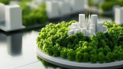 Poster - Eco City Sustainable Urban Landscape Green Architecture Design