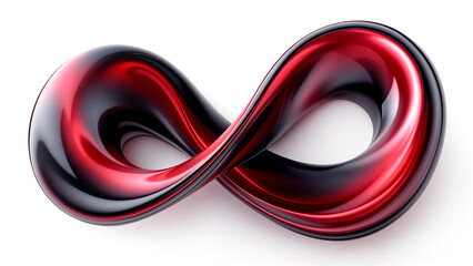 Poster - futuristic modern abstract background of infinity waves and lines . Generative AI