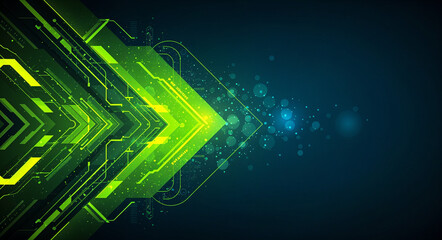 Poster - futuristic sci-fi industrial tech abstract background . Generative AI