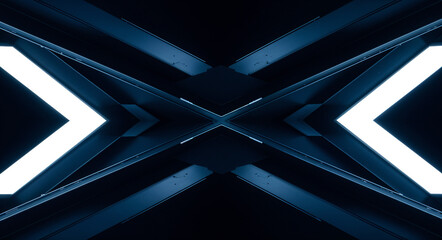 Poster - brutal industrial tech abstract background . Generative AI