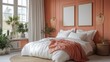 © studio clever - Bright Bedroom with Natural Light. Generative AI