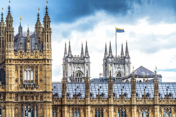 Canvas Print - Victoria Tower Houses of Parliament Abbey London England