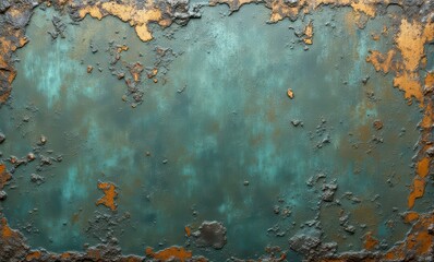 Wall Mural - Textured grunge background with patina finish