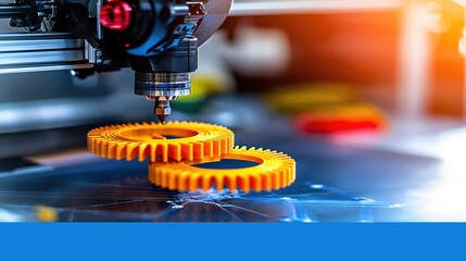 Poster - 3D Printing Gears Innovative Technology Advanced Manufacturing Process