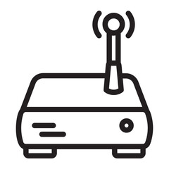 Wall Mural - Wifi Router line icon