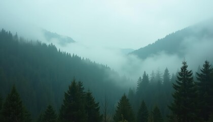  Misty Mountain Forest: A Serene Landscape