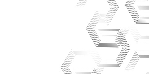 Aufkleber - Abstract gradient background with hexagons shape stock line texture and seamless pattern. Modern pattern elegant simple style digital line technology concept template background, vector illustration.	