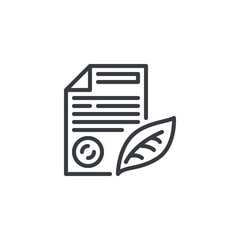 Aufkleber - Green Energy Policy line icon