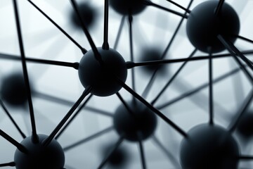 Poster - Complex Three-Dimensional Data Nodes Forming Intricate Structures in Network