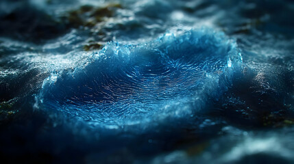 Poster - Abstract blue water wave texture
