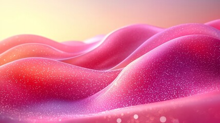 Wall Mural - Pink waves, sunset glow, abstract background, design element