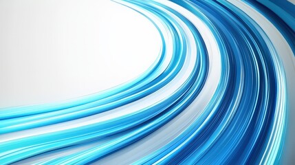 Poster - Elegant Vibrant Blue Brush Strokes Sweeping Across a Soft Background for Artistic Designs and Modern Graphics