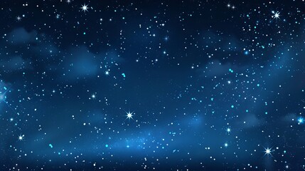 Canvas Print - expansive outer space night sky showcasing a shimmering starfield, radiant galaxies, and infinite co