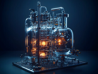 Poster - Glass Reactor, Lab Equipment, Scientific Research