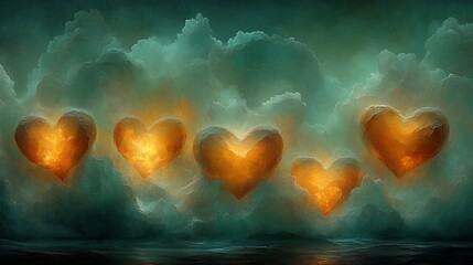 Poster - Abstract Romantic Design for Valentine's Day Celebration