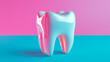 © Nakarin - vibrant, artistic representation of healthy tooth with enamel protection