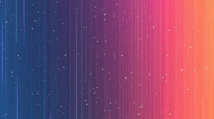 Poster - A mesmerizing gradient background features smooth transitions between rich blues, purples, and vibrant pinks. Stars gently twinkle, illuminating the twilight sky, evoking peace and calm