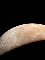 Poster - High-Resolution Lunar Terrain Detailed Moon Crater Graph in HD - Advanced Astronomical Visualization for Science Education and Interactive Space Exhibits