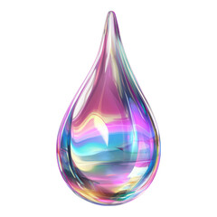Poster - Artistic Raindrop Reflections, a vibrant PNG showcasing intricate details and transparency, perfect for enhancing digital designs and backgrounds