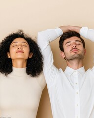 Poster - Contemporary Office Microbreaks Stretching Techniques for Workplace Wellness with Ergonomic Design and Soft Lighting - Boost Productivity and Mental Reset in Corporate Spaces