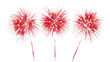 © Komora - Red fireworks exploding with transparent background