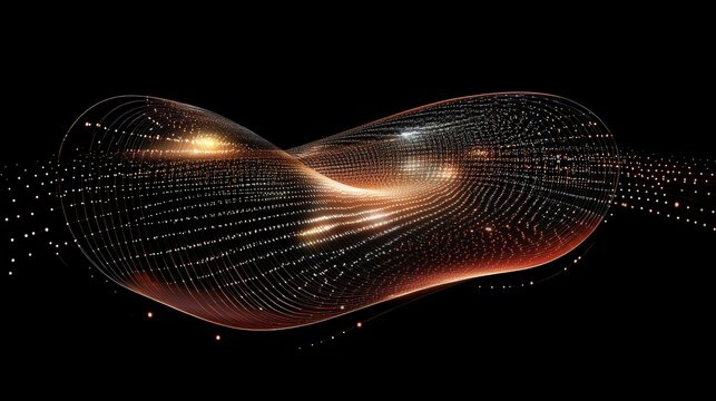 3D diagram showing the relationship between light, velocity, and the curvature of spacetime.
