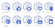 © popcornarts - A set of 10 camera icons as camera power, like camera, camera savings