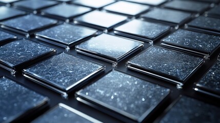 Poster - breakthrough in solar panel technology, utilizing advanced materials to create more efficient and co