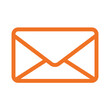 © Vectory - Orange email icon. Line Vector Illustration.