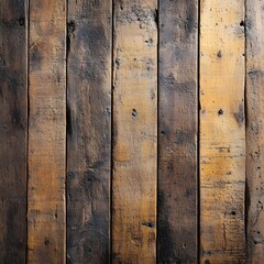 Wall Mural - Rustic wood plank surface with empty space for text overlay.