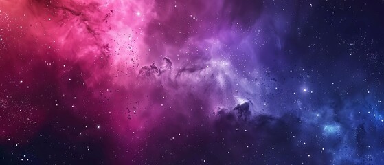 Wall Mural - Vibrant cosmic watercolor vector illustration featuring bright stars, swirling galaxies, and a dreamy interstellar background