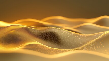 Poster - smooth gold gradient with subtle bokeh lights adding depth and elegance