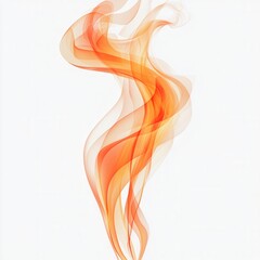 Poster - Modern artistic flame design, vibrant colors, transparent background, ideal for digital projects and creative applications