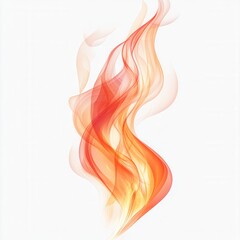 Poster - Modern artistic fire flame design, vibrant colors, transparent background, perfect for digital projects and creative applications.