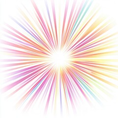 Poster - Artistic Starburst Design, vibrant gradients radiating from a central point, suitable for digital projects, web design, and creative backgrounds