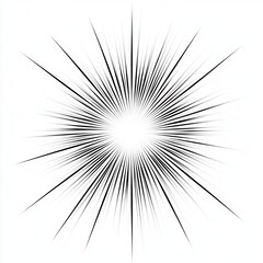 Poster - Elegant starburst design featuring a smooth gradient effect, ideal for digital projects, web design, and graphic applications, transparent background
