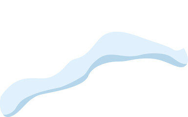 Poster - snowdrift stretching across a white background, creating a winter wonderland scene, perfect for wint
