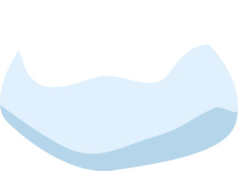 Poster - abstract light blue wavy background creating soft organic shape with subtle gradients, perfect for c