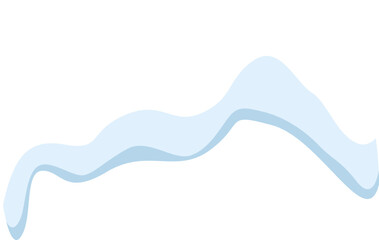 Poster - Flowing smoothly, a light blue wave dances across a white background, creating a design that exudes simplicity and elegance while embodying a modern, minimal aesthetic