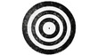 © ArtBox - Black and white target with transparent background representing aiming for success