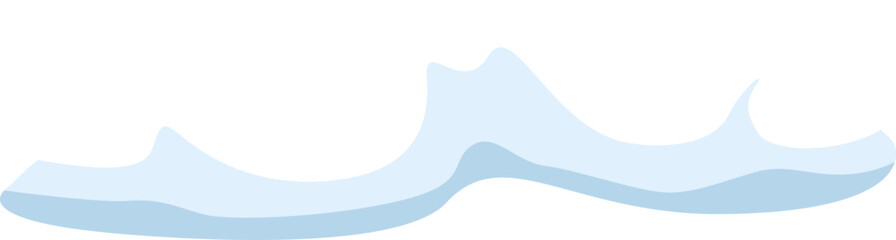 Poster - Light blue wave flowing smoothly creating a relaxing and peaceful atmosphere, perfect for backgrounds, presentations, websites, and other design projects