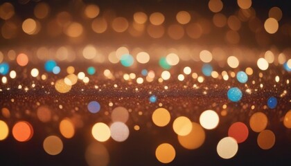 Poster - Colorful bokeh lights creating a magical and dreamy atmosphere