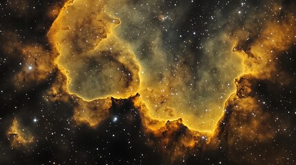 vibrant space nebula filled with glowing gas stars image