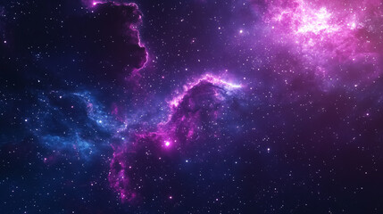 Wall Mural - a mesmerizing space background filled with stars and galaxies.