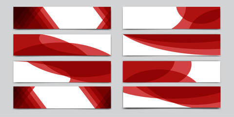 Wall Mural - divider header for app, banners or posters. set of template dividers shapes for website. curve lines