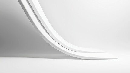 Poster - Ethereal Shadows, a luminous black-and-white abstraction, featuring a minimalist background, clean lines, and an expansive free space that invites contemplation and tranquility.
