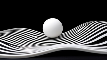 Poster - Geometric Serenity, a structured black-and-white design with sharp lines, minimalist backdrop, spacious layout, emphasizing harmony and simplicity in form.
